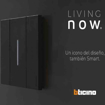 Slika Living Now BLACK PLATE 1/2M BTICINO K4949